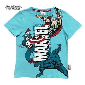 Tu + Marvel Comics 5Y Superheroes Action Tee Shirt